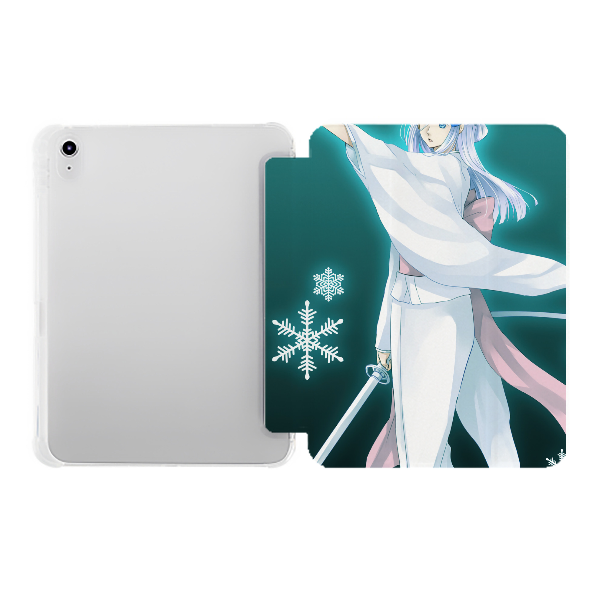 （画像用） ブリーチ BLEACH IPad ケース ペン収納付き 三つ折りスタンド PUレザー×シリコン 対応機種9.5/10.5/10.9インチ